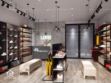 Thiết kế shop giày dép đẹp, năng động – Chị Hường