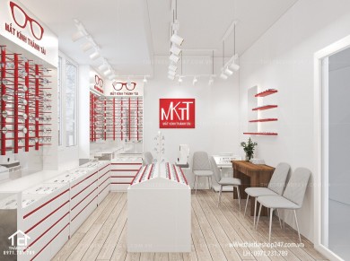 Thiết kế shop mắt kính đẹp nổi bật – MKTT