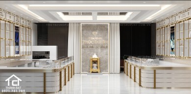 Thiết kế tiệm vàng đẹp nổi bật và sang trọng – PHÚC DUYÊN
