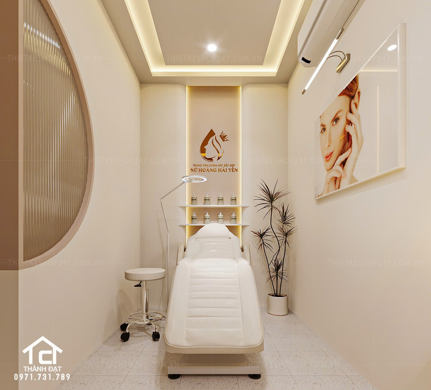 thiết kế spa năng động