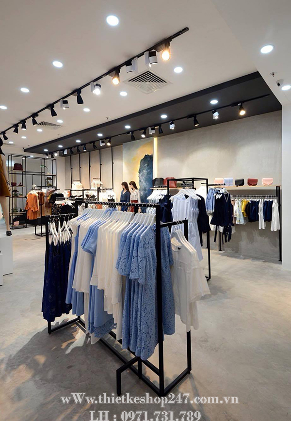 Cách trang trí shop quần áo đẹp