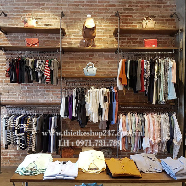 Cách trang trí shop quần áo đẹp