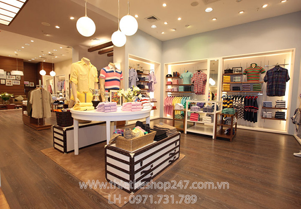 Cách trang trí shop quần áo đẹp