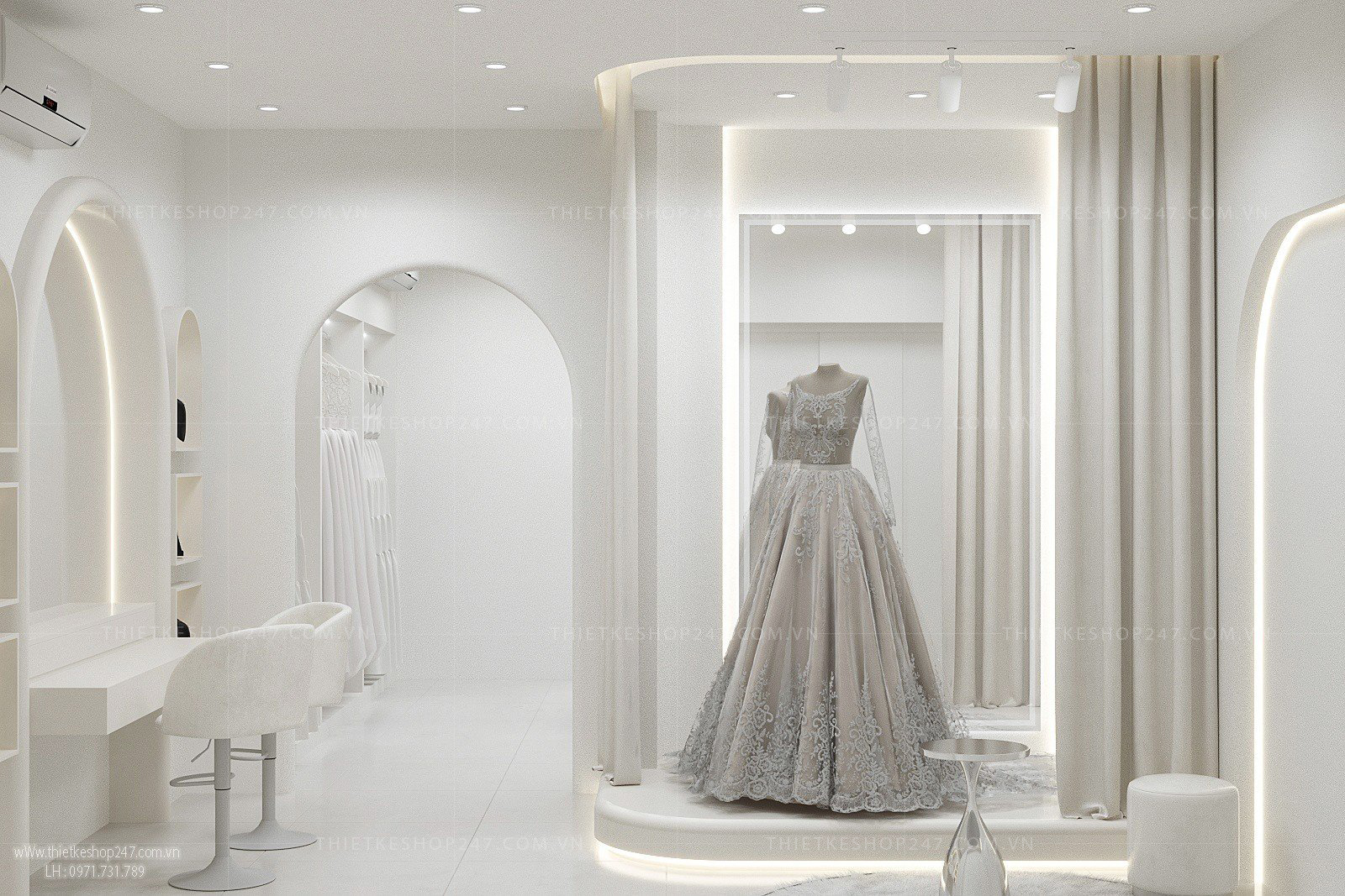 Mẫu thiết kế studio áo cưới đẹp