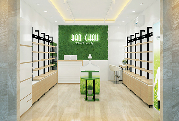 những cách trang trí shop mỹ phẩm nhỏ