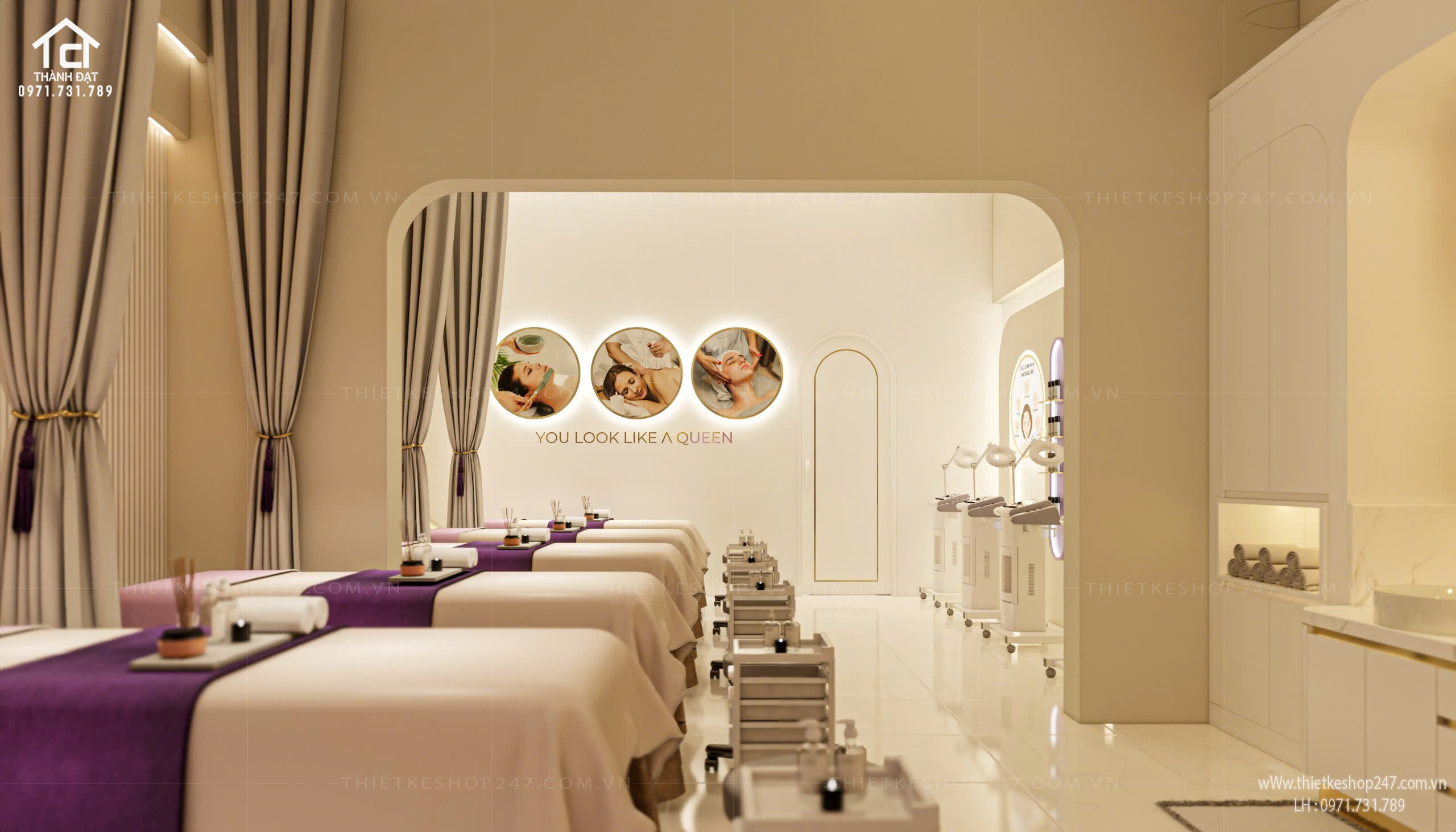 Thiết kế spa đẹp xinh