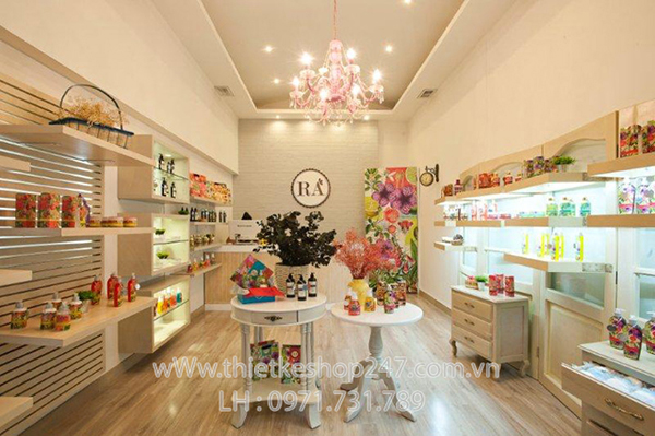 Thiết kế shop mỹ phẩm