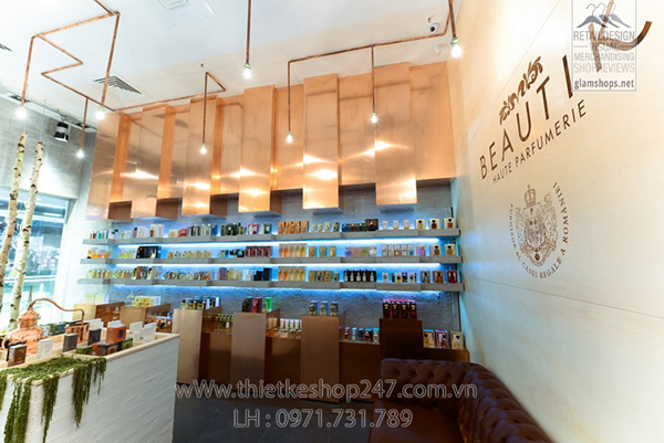 Thiết kế shop mỹ phẩm đẹp