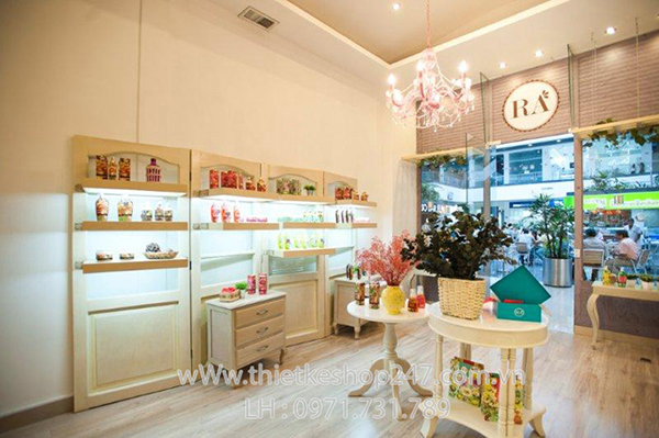 Thiết kế shop mỹ phẩm đẹp