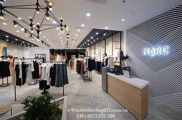 Thiết kế shop quần áo nhỏ đẹp