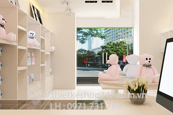 Thiết kế shop quần áo trẻ em