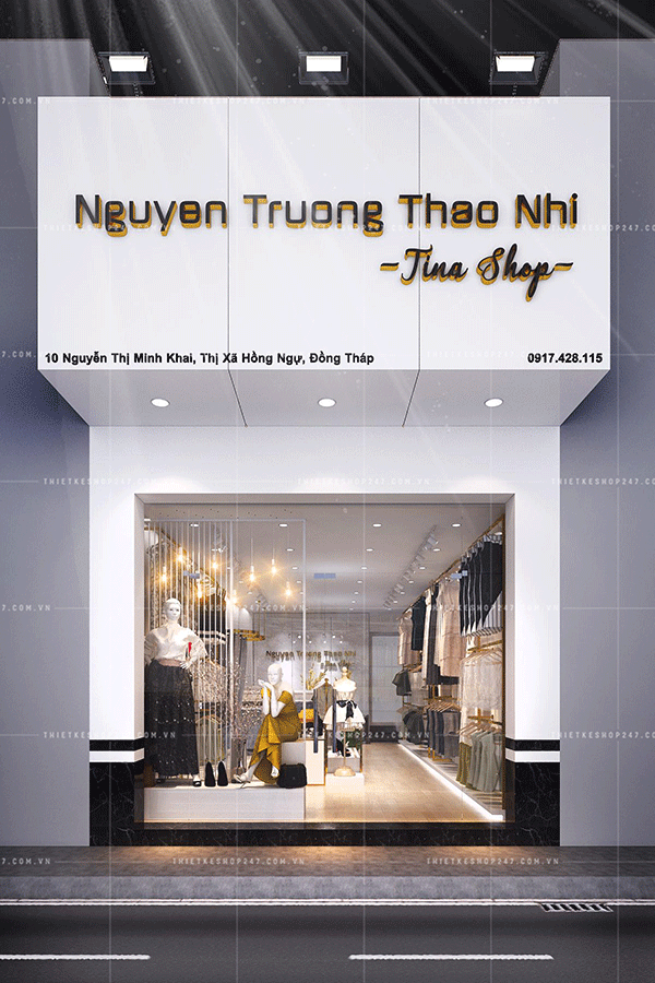 Thiết kế shop thời trang đẹp.