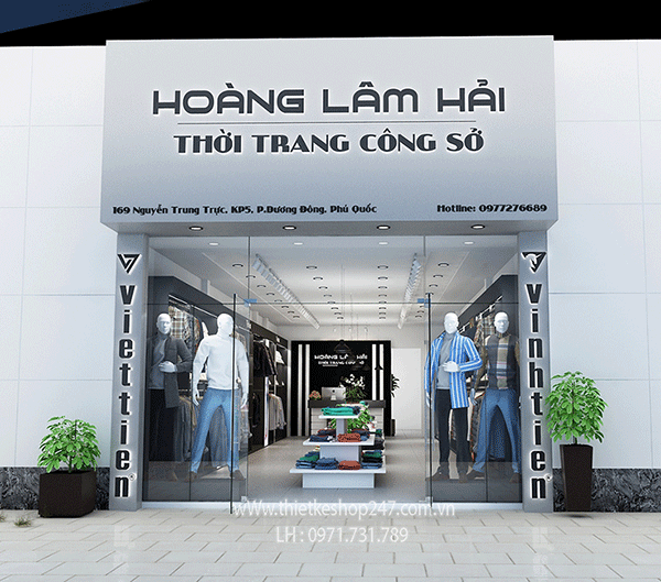 Thiết kế shop thời trang đẹp.