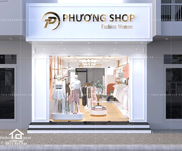 Thiết kế shop thời trang đẹp.