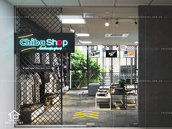 Thiết kế shop thời trang đẹp.