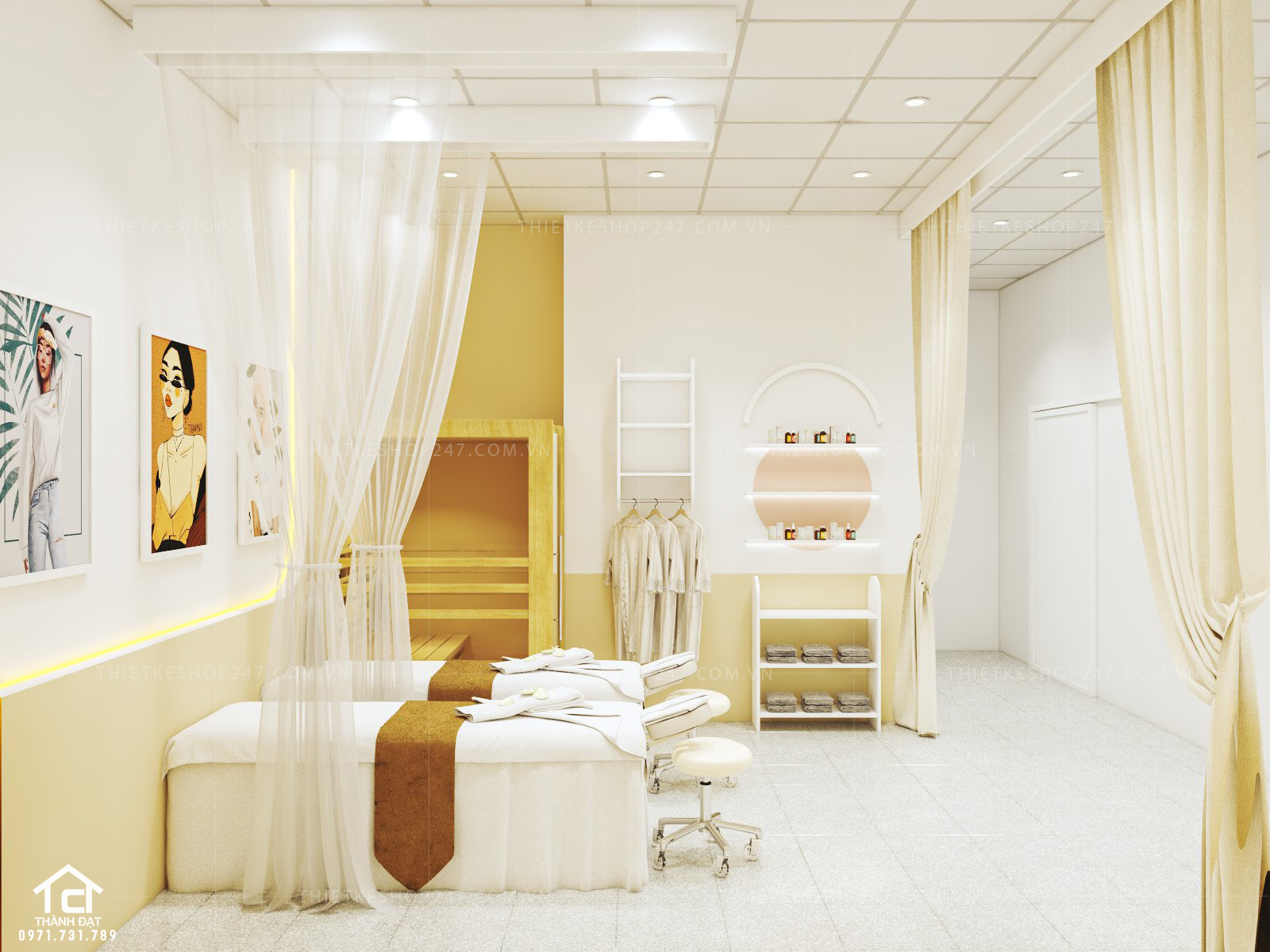 Thiết kế spa ấn tượng