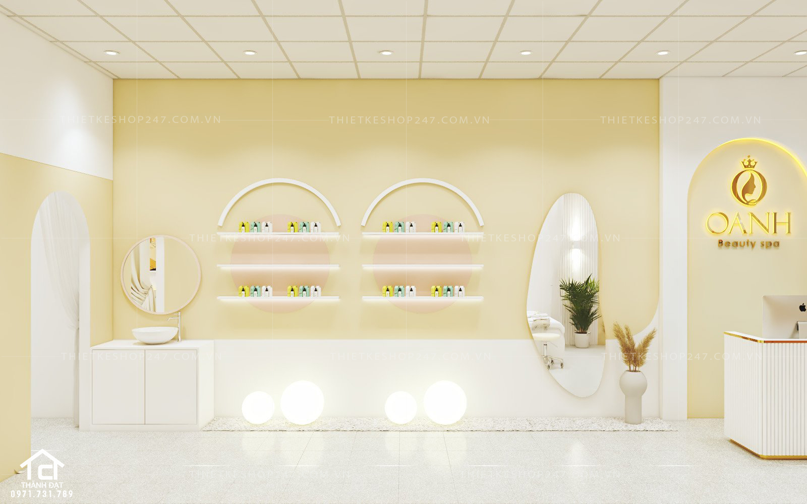 Thiết kế spa sang trọng