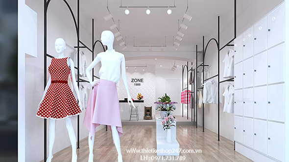 Trang trí cửa hàng thời trang tại TPHCM