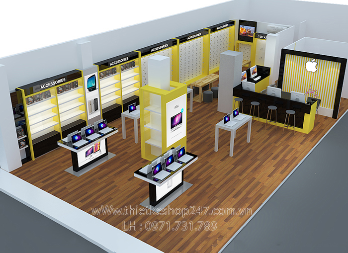 trang tri shop dien thoai dep