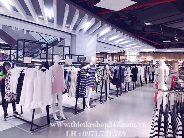 Trang trí shop quần áo đẹp