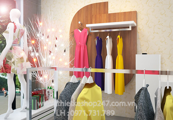 Trang trí shop thời trang đẹp