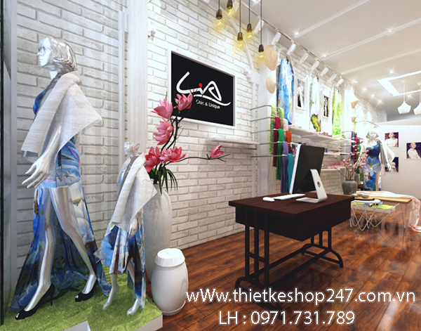 Cách thiết kế shop thời trang đẹp