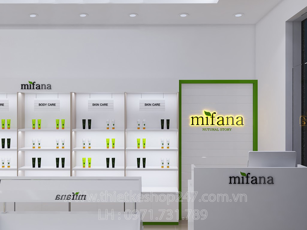 mau thiet ke shop my pham da dang