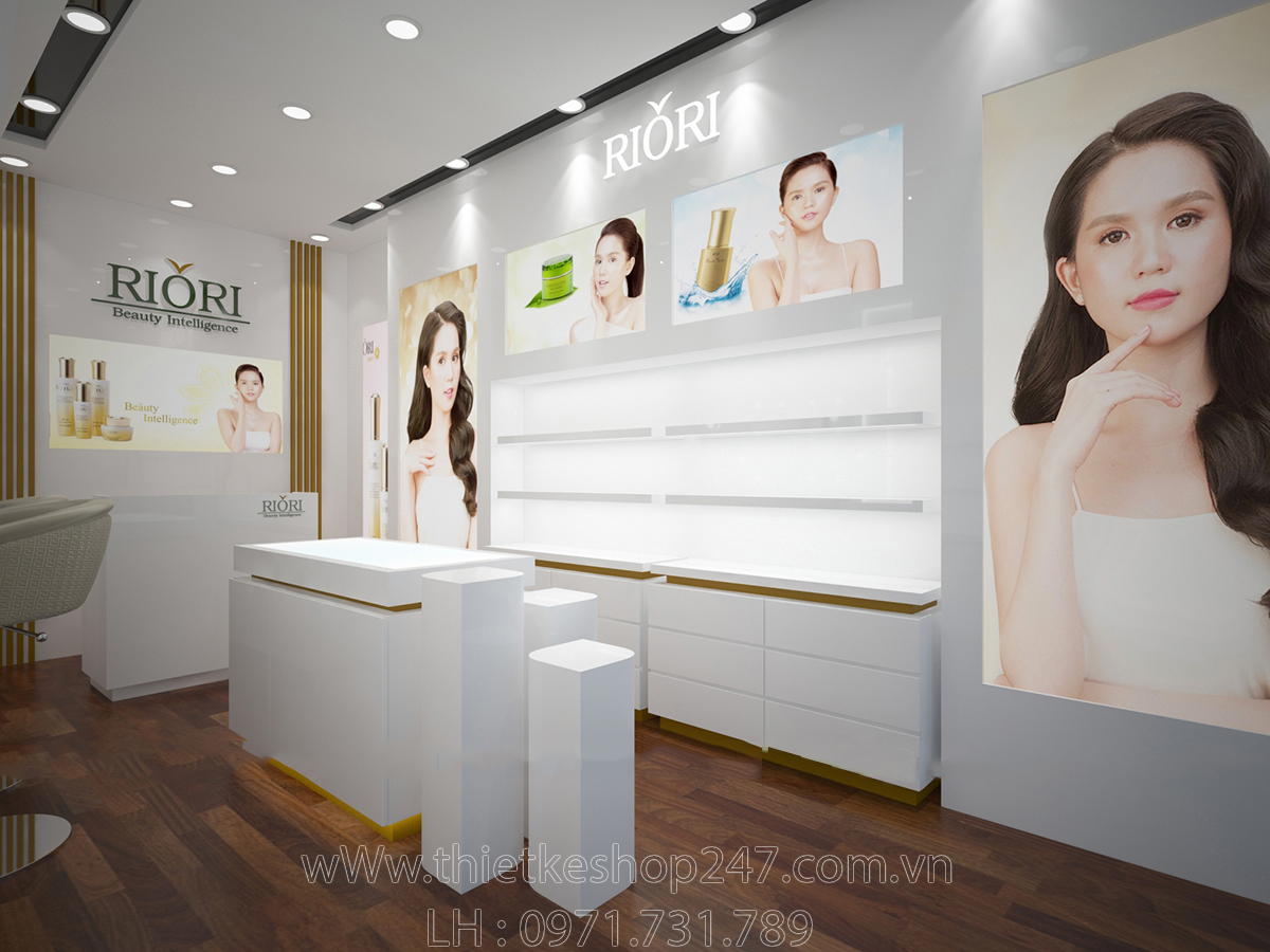 mau thiet ke shop my pham dep