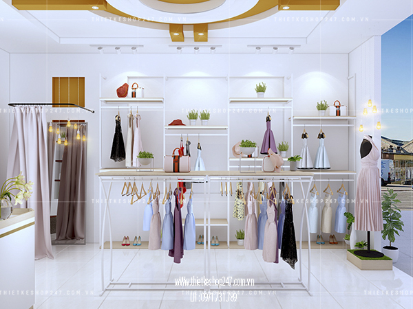 Mẫu thiết kế shop thời trang trẻ em