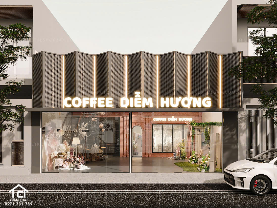 thiết kế quán cafe đẹp