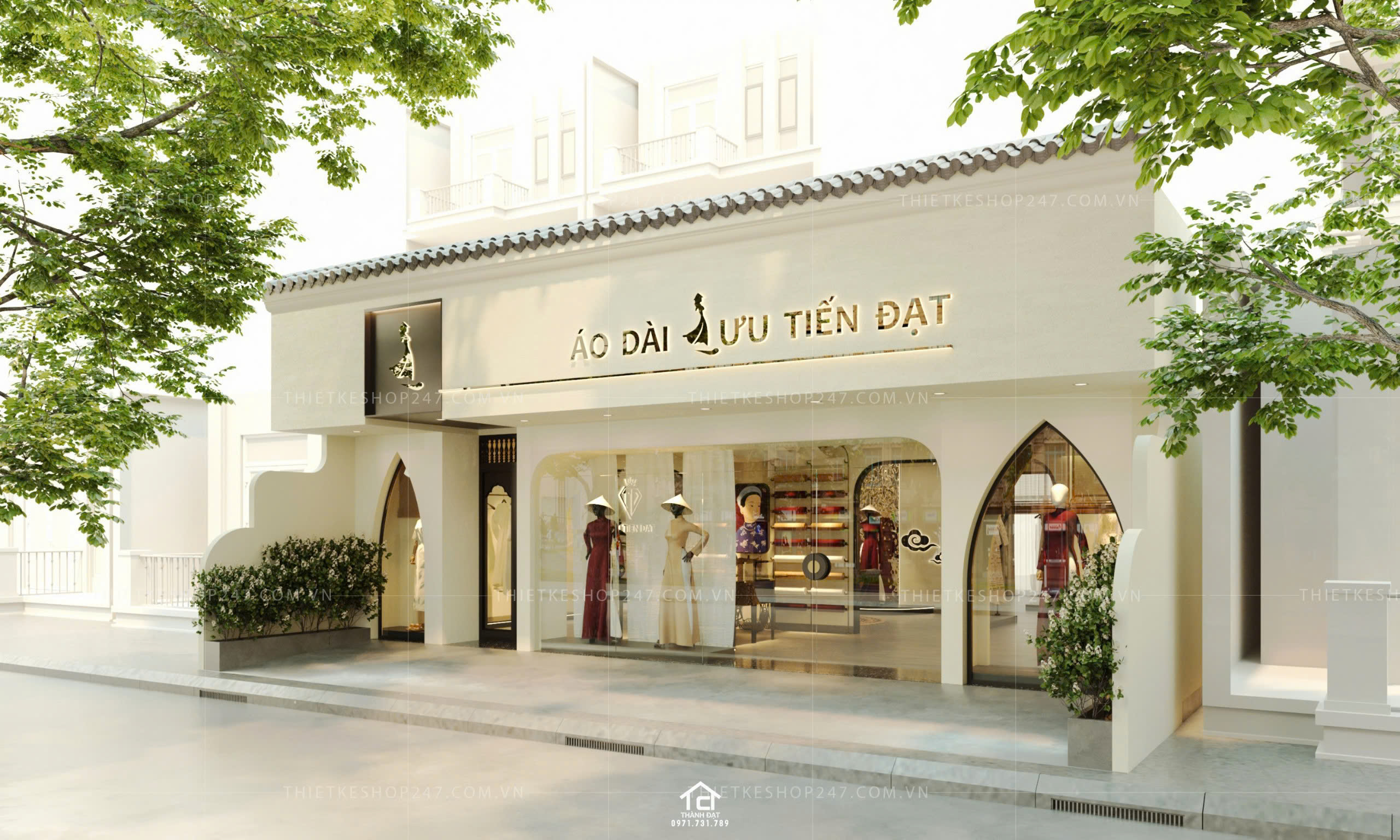 thiết kế shop thời trang đẹp và sang