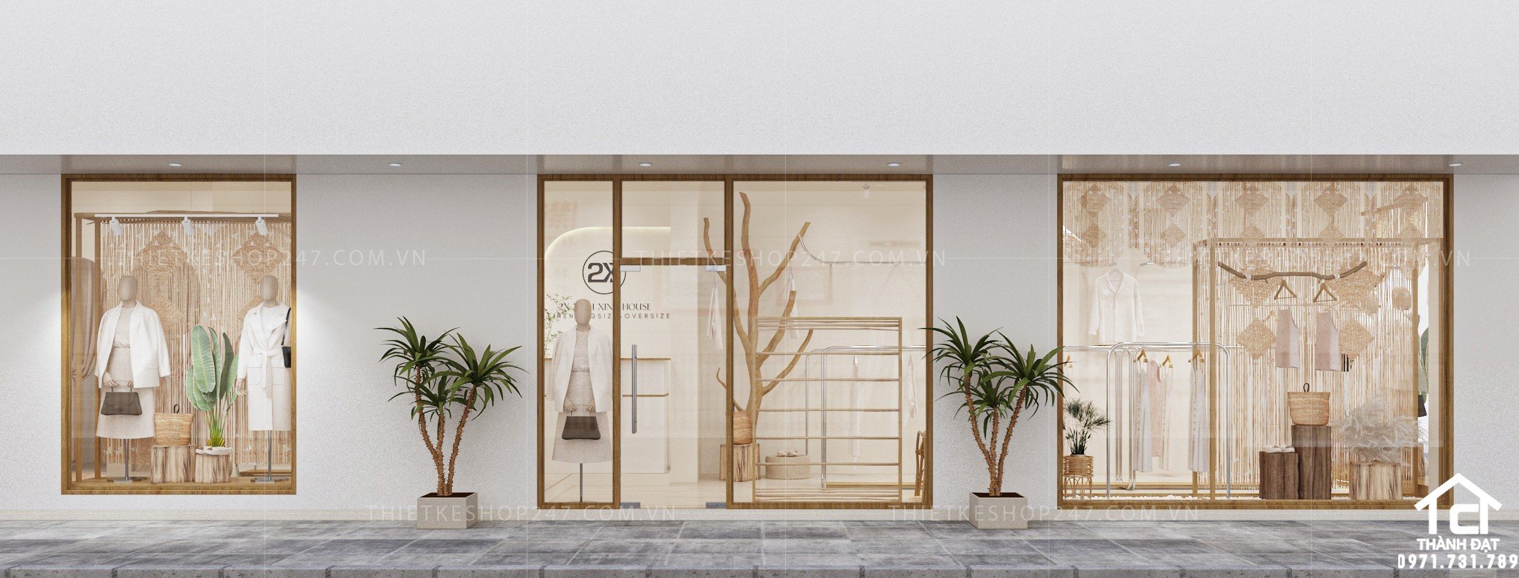 thiết kế shop thời trang đẹp