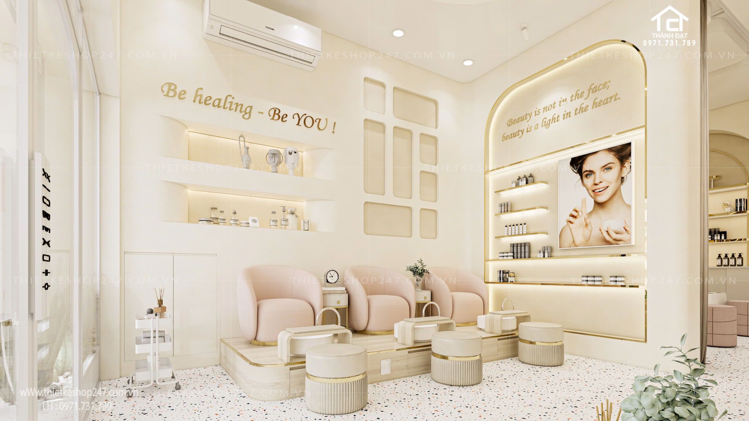 thiết kế spa đẹp lôi cuốn