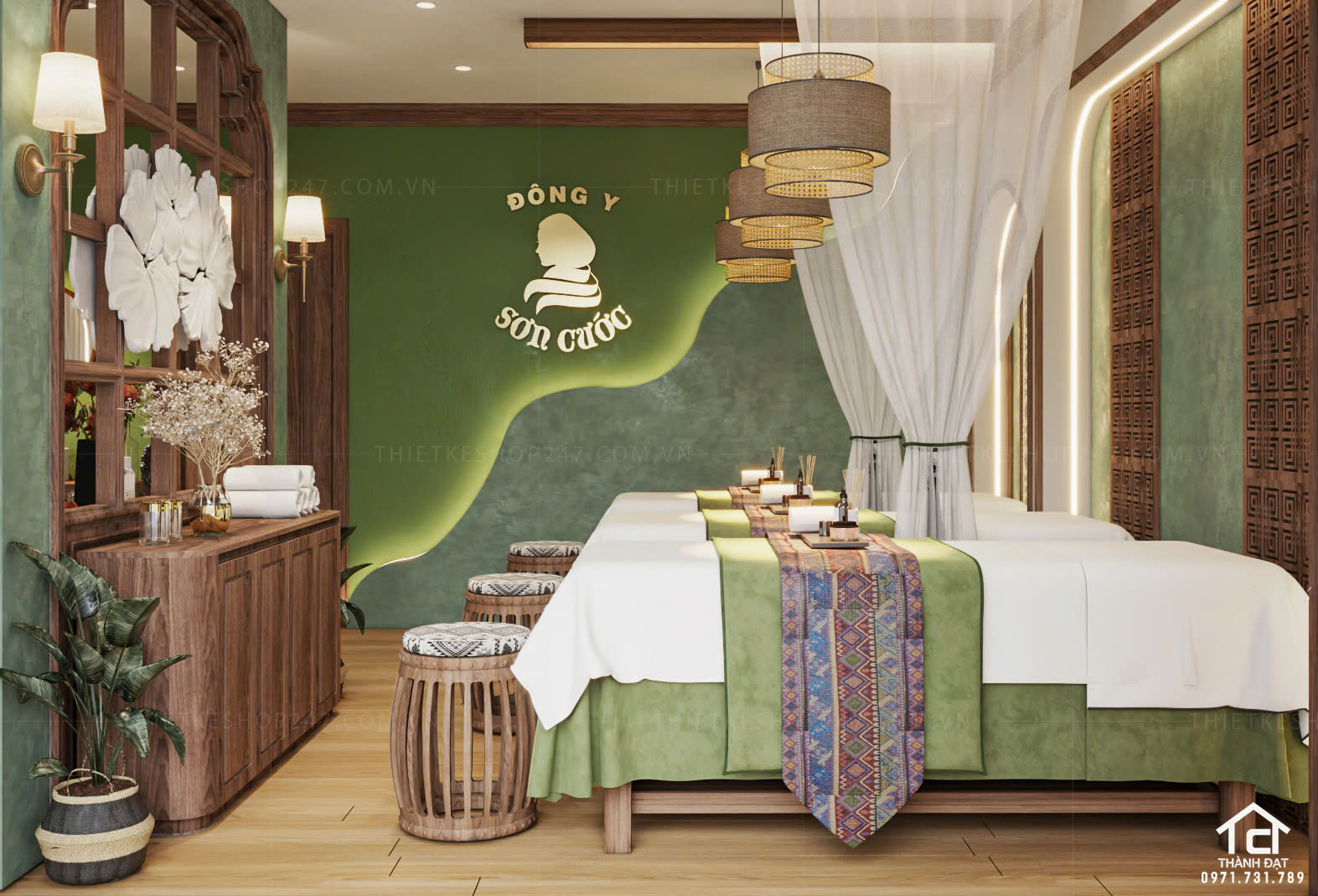 thiết kế spa đẹp năng động