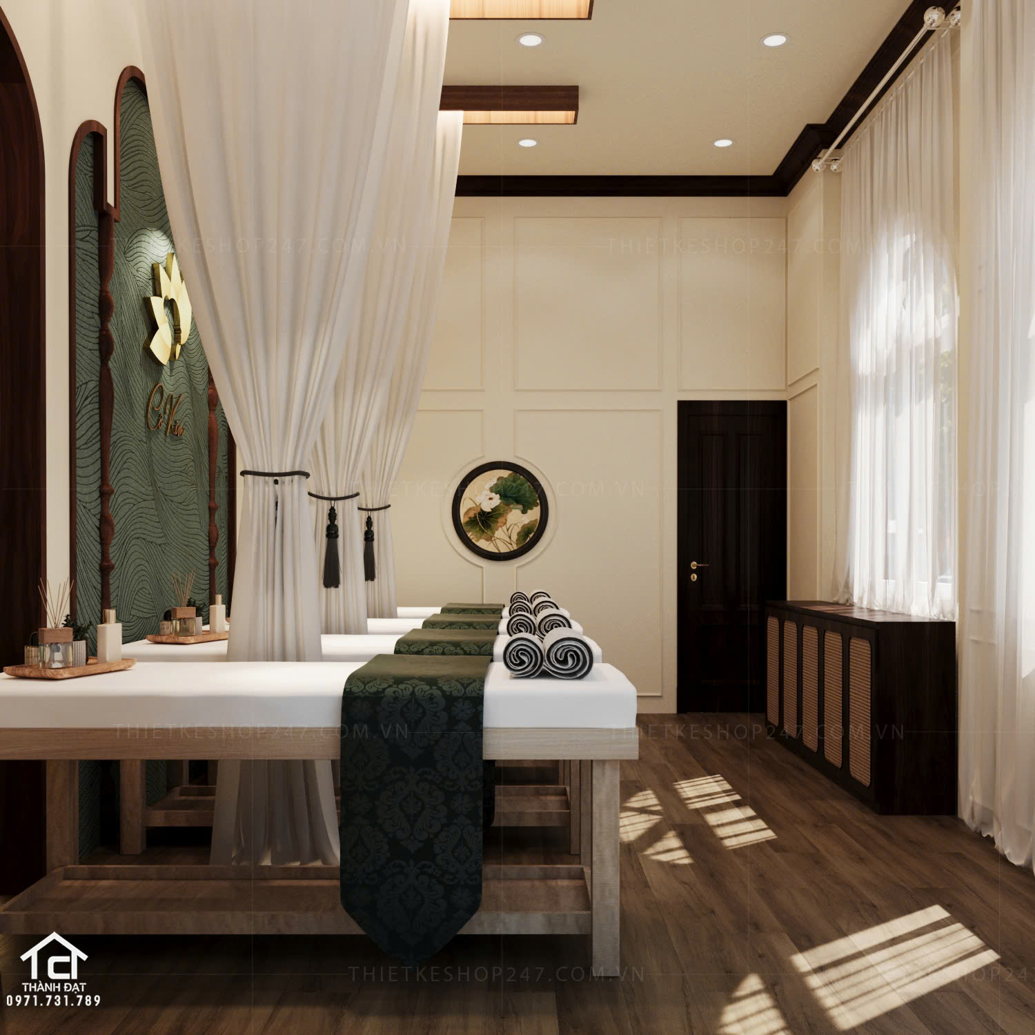 thiết kế spa đẹp trẻ trung