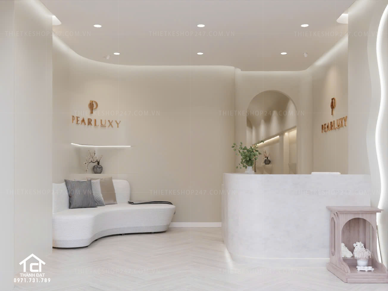 thiết kế spa đẹp xinh