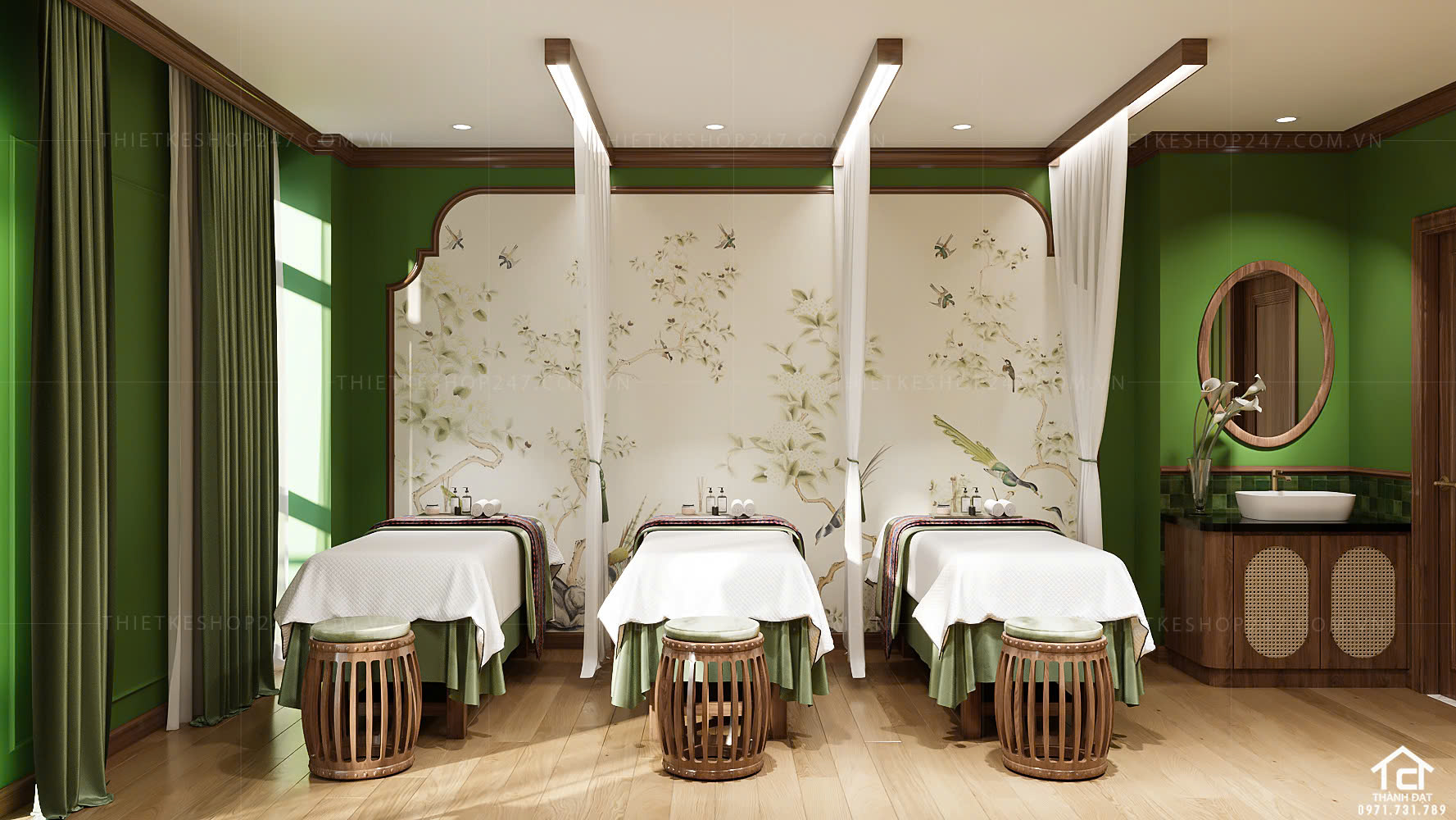 thiết kế spa ấn tượng