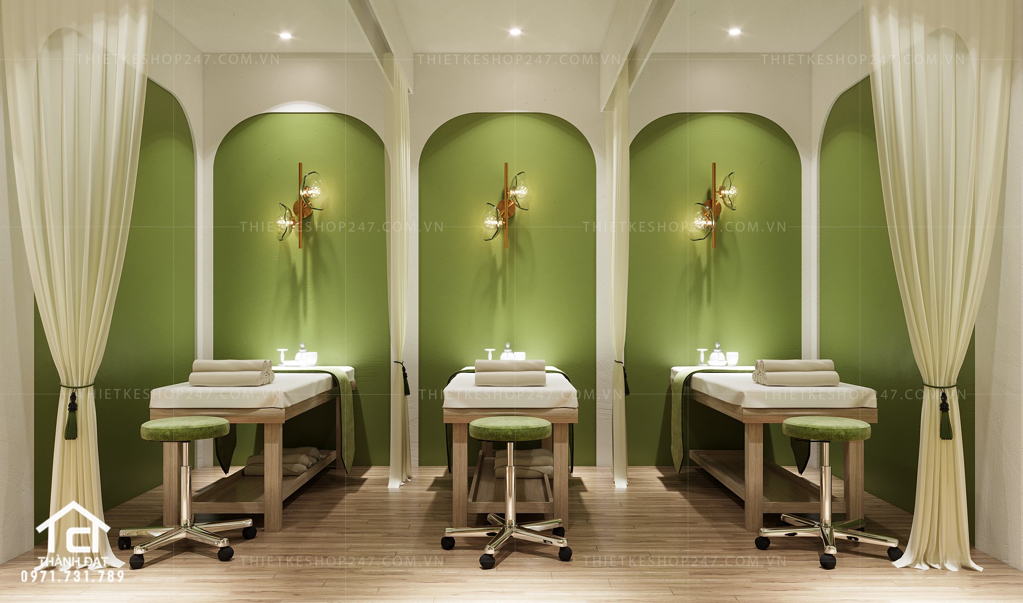 thiết kế spa nhỏ xinh