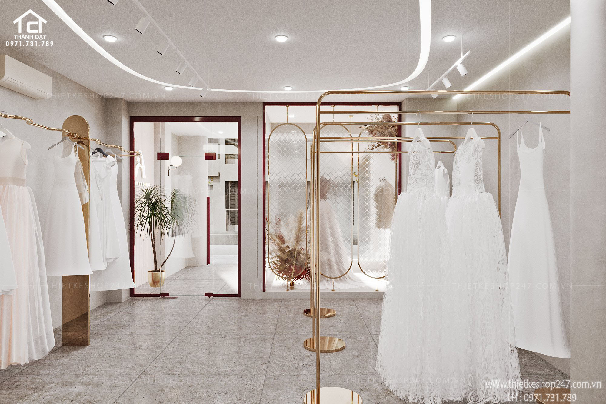 thiết kế studio áo cưới đẹp cao cấp