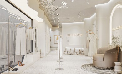 Mẫu thiết kế shop thời trang đẹp sang chảnh và hiện đại – MEI HOUSE