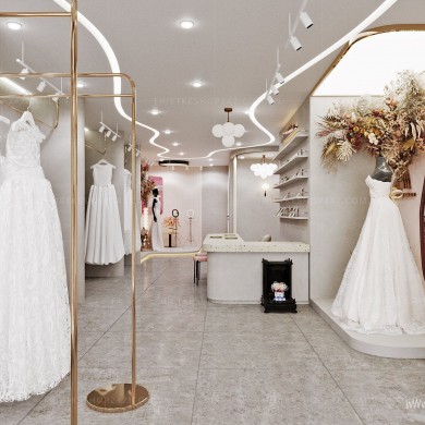 Mẫu thiết kế studio áo cưới đẹp đẳng cấp và rất hiện đại – LALI WEDDING