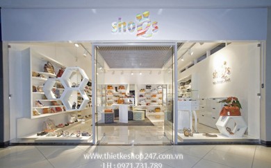 Thiết kế cửa hàng giày dép nữ, đẹp – Chị Kim Xuân.