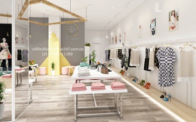 Thiết kế cửa hàng thời trang đẹp, không gian sáng tạo nên sự sang trọng_ Anh Hưng