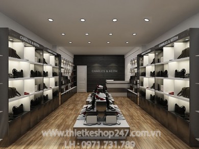 Thiết kế cửa hàng túi xách đẹp - Chị Huyền.
