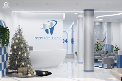 Thiết kế phòng khám nha khoa đẹp sang trọng và cao cấp – Nhân Tâm Dental