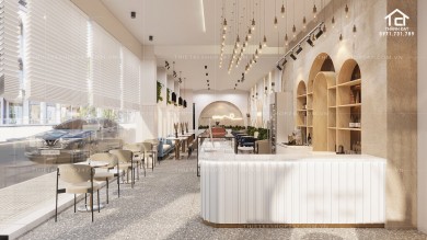 Thiết kế quán cafe đẹp sang trọng, không gian hiện đại – CAFE MERZY
