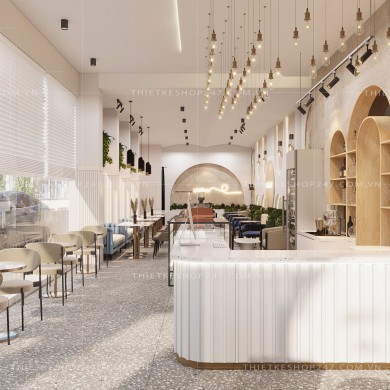 Thiết kế quán cafe đẹp sang trọng, không gian hiện đại – CAFE MERZY