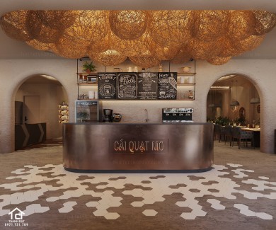 Thiết kế quán cafe đẹp theo phong cách cổ điển – CÁI QUẠT MO