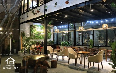 Thiết kế quán trà sữa, cafe đẹp, năng động – Chị Minh
