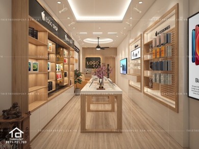Thiết kế shop điện thoại đẹp, ấn tượng – Chị Chang